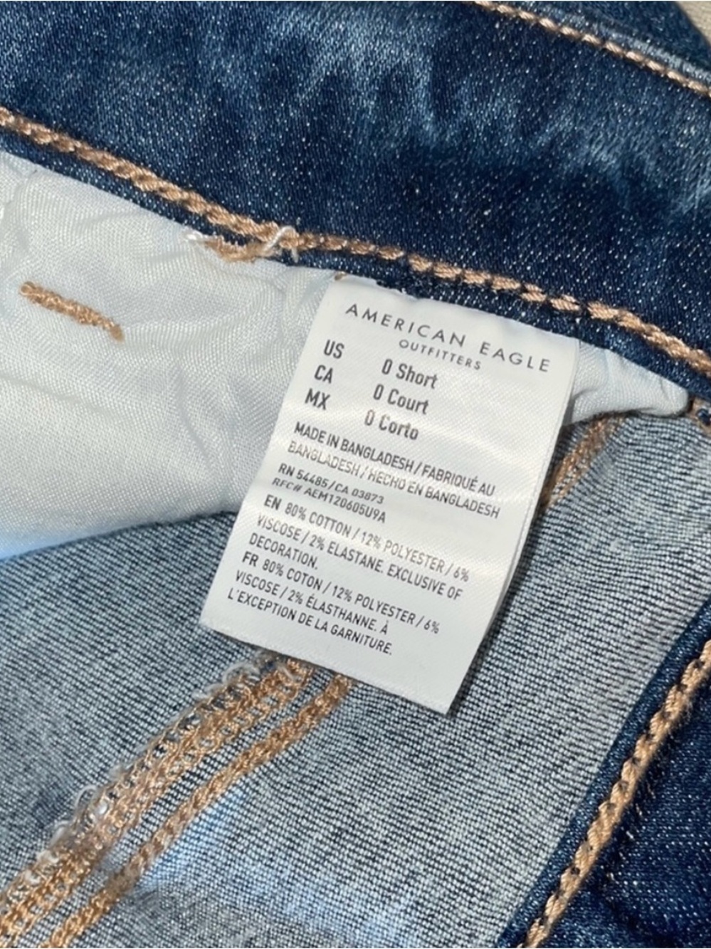 American Eagle Outfitters High-Rise Indigo Blue Women’s Jeans - Picture 16 of 16